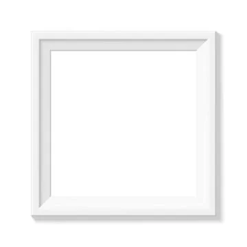 White square picture frame Stock Illustration