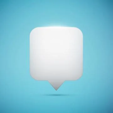 White square pointer on blue background Stock Illustration