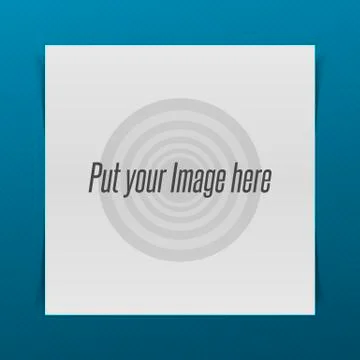 White square Sheet of Paper Stock Illustration