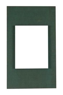 A white square with space for text on green rectangular texture isolated on a Stock Photos