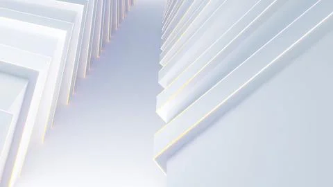 White square structure abstract background, geometric background, 3d renderin Stockillustratie