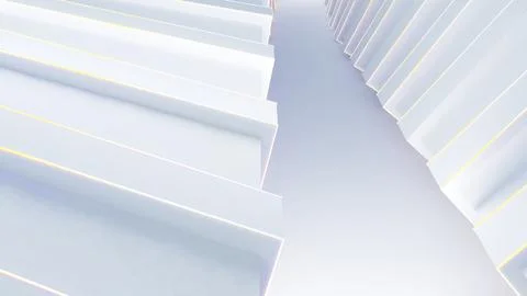 White square structure abstract background, geometric background, 3d renderin Stock Photos