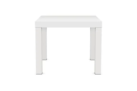 White square table mock up - front view Stock Illustration