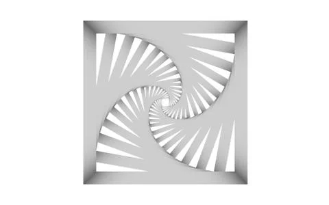 White square tunnel texture background Stock Illustration