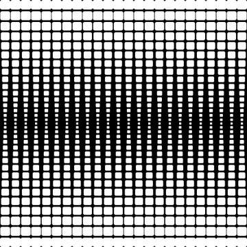 White squares on black background Stock Illustration