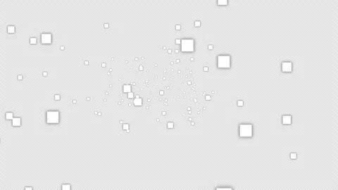 White Squares Floating. Digital Tech Transparent Animation Stock Footage 323466438