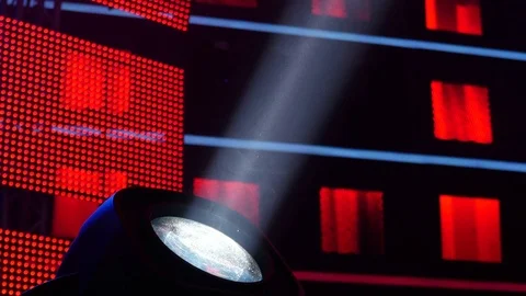 White Stage Light Stock Footage 81564160