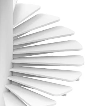 The white staircase Stock Illustration