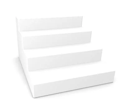 White staircase Stock Illustration