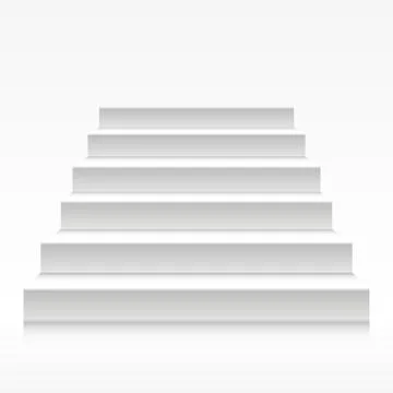 White stairs Stock-Illustration