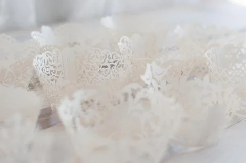 White stands Stock Photos