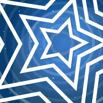 White star application on blue background. Vector illustration f Stock Illustration