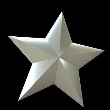 White star on a black background Stock Illustration