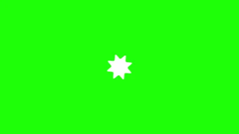 White star loading animation icons set rotating sparkle spinner preloader symbol Stock Footage 345198628