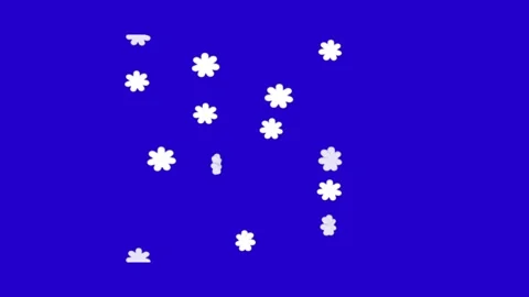 White star snow falling on blue background winter Merry Christmas Stock Footage 253876690
