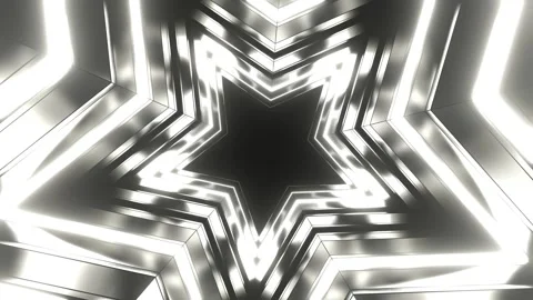White Star Strob Tunnel Background VJ Loop in 4K Stock Footage 269184256