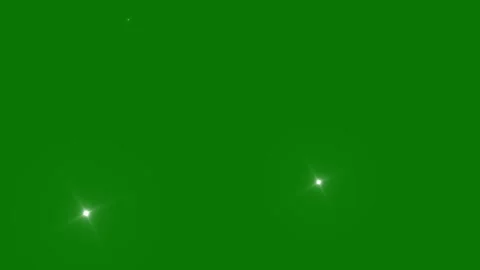 White Star Twinkle Effect | Flat Vector Glitter on Green Screen Stock Footage 323505287