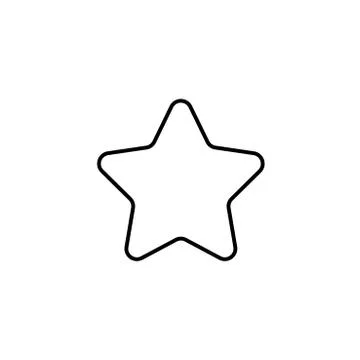 White star - Vector icon star Icon Vector / star icon / star- Vector icon. Stock Illustration