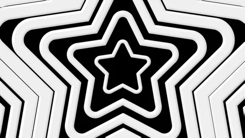 White star wave Stock Footage 98666677