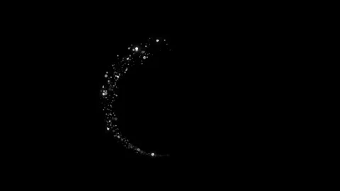 White Stars and Magical Light Burst and Fairy Dust Animation 動画素材 345111471