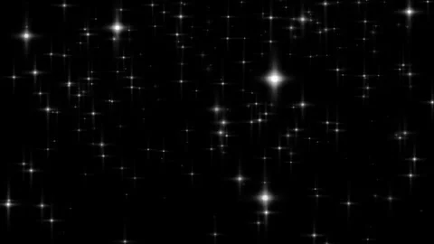 White stars falling down on a black background Vidéo 278369364