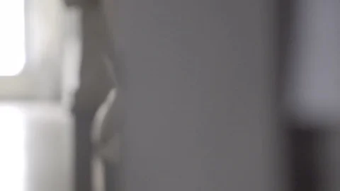 White statue inside an art gallery Video stock 72512153