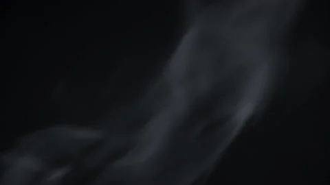 White Steam on a Black Background Stock Footage 208924925
