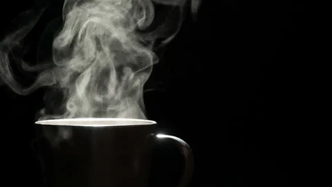 White Steam from the Coffee Mug 4K TZ2 動画素材 337114968