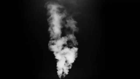 White Steam Rises in a Dense Jet HD WS Vidéo 185478974