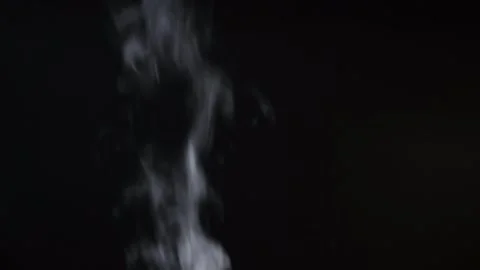 White Steam Rising on Dark Background High Quality 4K Animation Stock Footage 341473589
