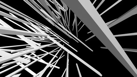 White stick motion Stock Footage 99724765