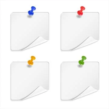 White sticker vector Stock Illustration