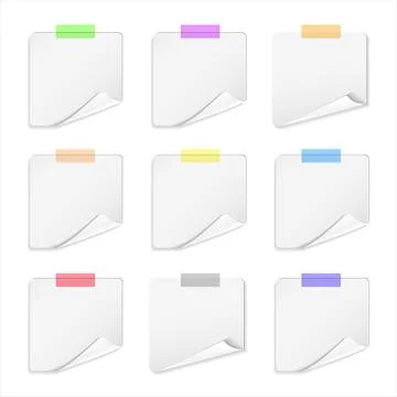 White sticker vector Stock Illustration