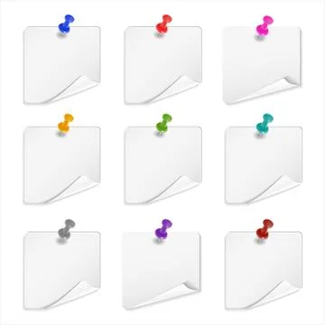 White sticker vector Stock Illustration