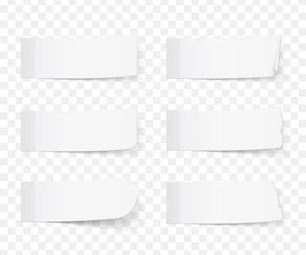 White Sticky Notes Stock Illustration