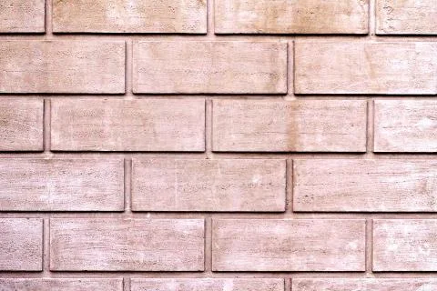 White stone brick wall textured background 写真素材