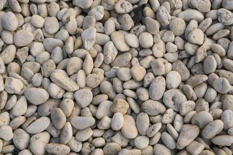 White stone pebble texture background, rock.. Stock Photos
