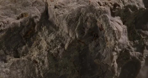 White stone texture close-up. macro shot of a rock. natural mineral background Stock Footage 244796858