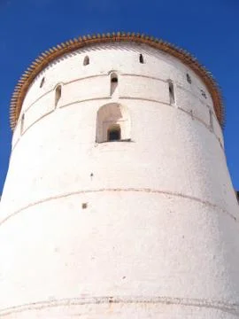 White stone tower Stock Photos
