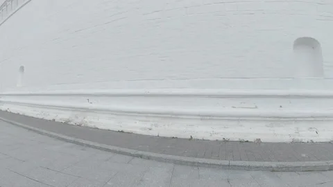 White, stone wall. Stock Footage 135999150