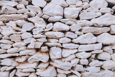 White stone wall Stock Photos