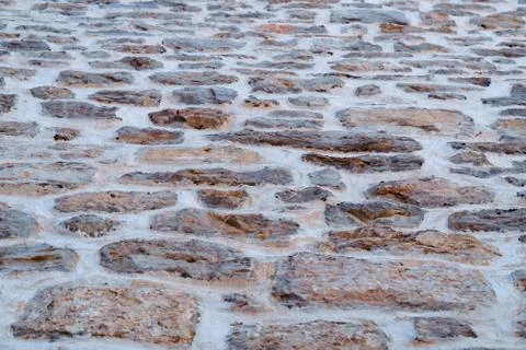 White stone wall Stock Photos