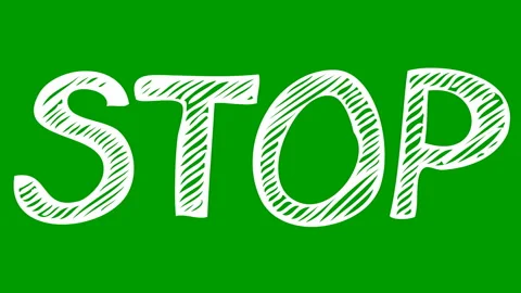 White stop green Stock Footage 201323303