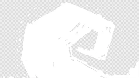 White Storm Vortex animation on a black screen. Stock Footage 222236371