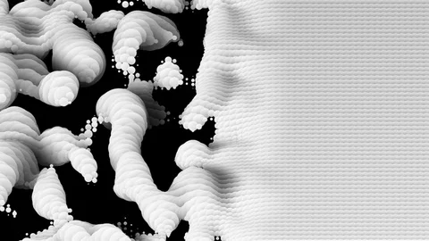 White streams flow smoothly from the top down. place for text. seamless loop. Stock Footage 81260498