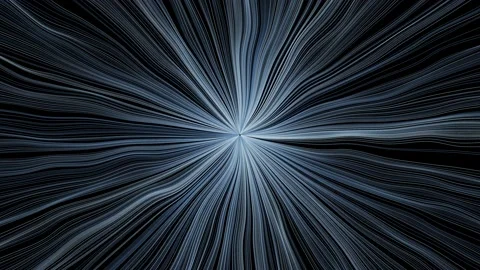 White, string-like animation. 3D render. Stock Footage 150933874