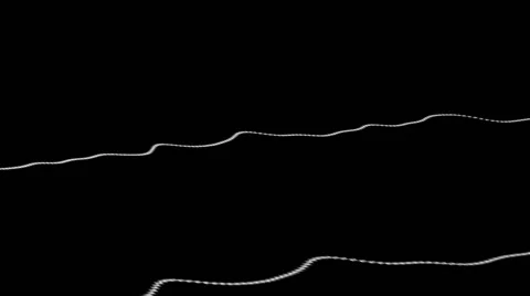 White strings on a black background Stock Footage 64574288