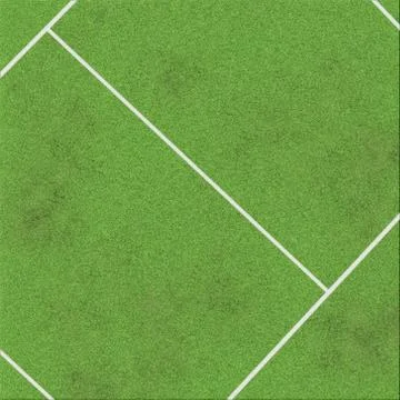 White stripe on grass field Stock Illustration
