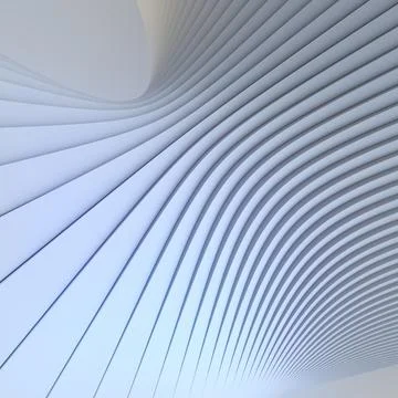 White stripe pattern futuristic background. 3d render illustration Stock Illustration
