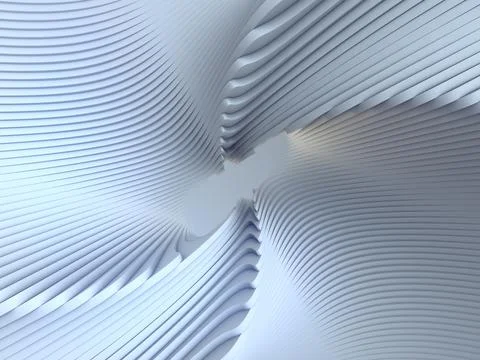 White stripe pattern futuristic background. 3d render illustration イラスト素材